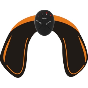 Aparat electrostimulare pentru fesieri, 1-100hz, 10 nivele, negru, portocaliu, Gonga®