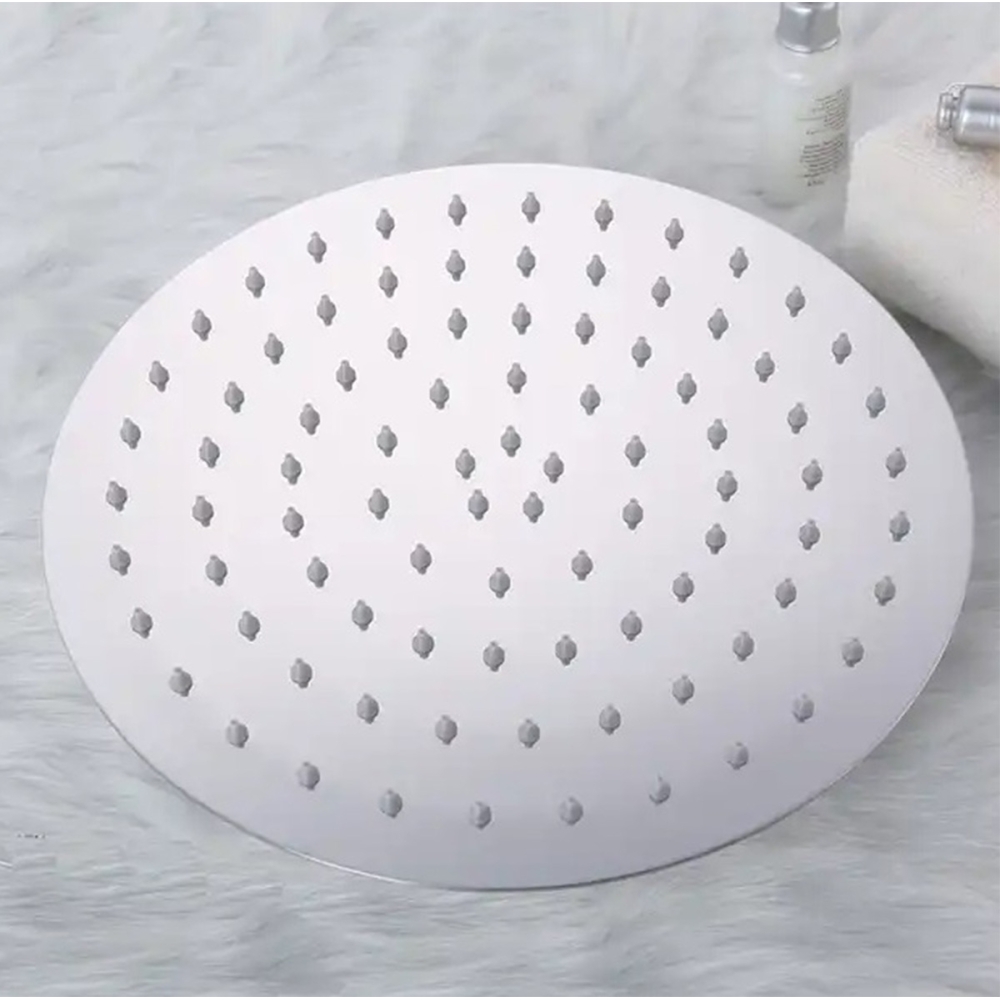 cap de dus rotund ultra slim model ploaie diamentru 20 cm otel inoxidabil gonga 3