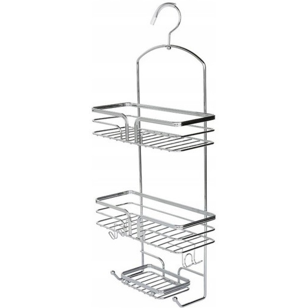 etajera pentru baie cu 3 nivele si 2 cosuri 285 x 655 x 12 cm 2