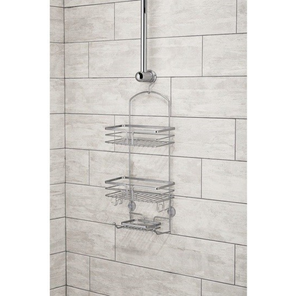 etajera pentru baie cu 3 nivele si 2 cosuri 285 x 655 x 12 cm 4