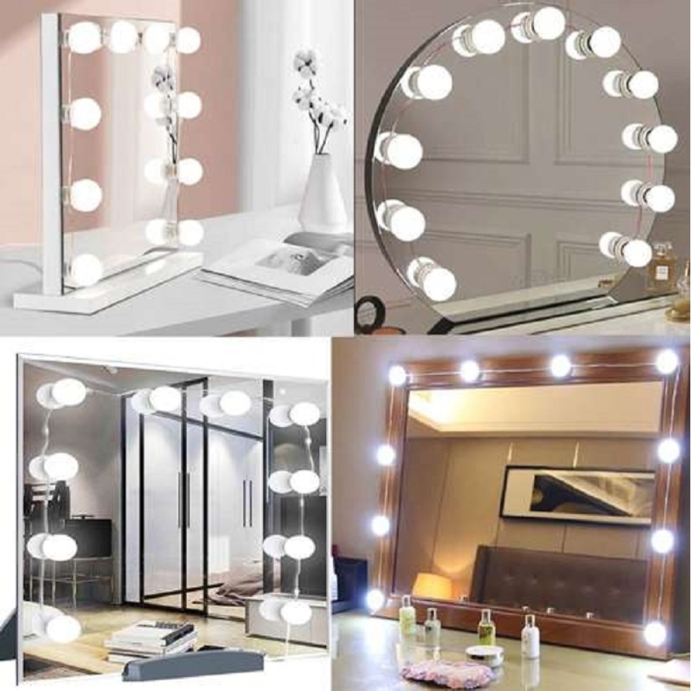 set 10 buc lampa led pentru oglinda usb gonga 5