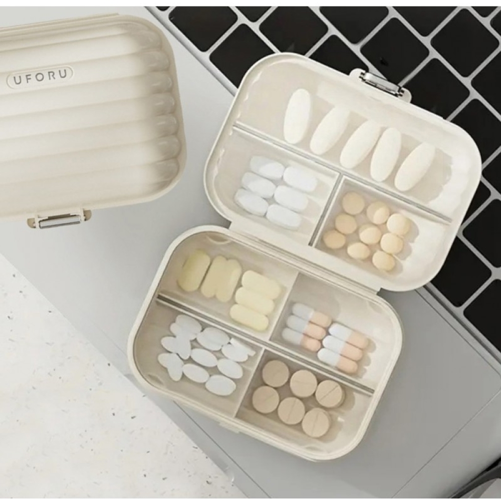 organizator tip cutie pentru medicamente 7 compartimente plastic gonga 1