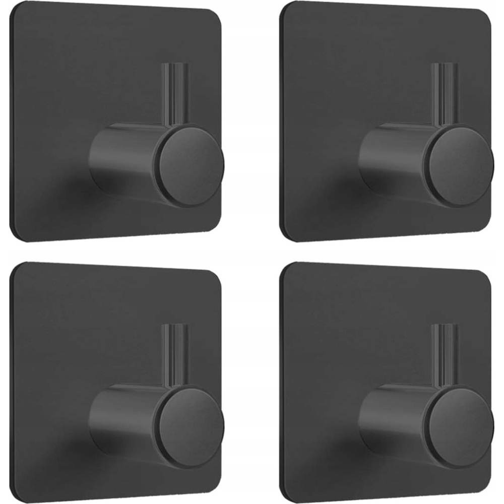 set 4 carlige cu adeziv oel inoxidabil 3 kg universal gonga