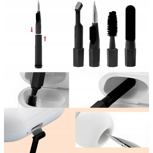 Kit perii si instrumente multifunctionale de curatare tastaturi, telefoane, aparatura electronica 20 in 1, Gonga® - imagine 4