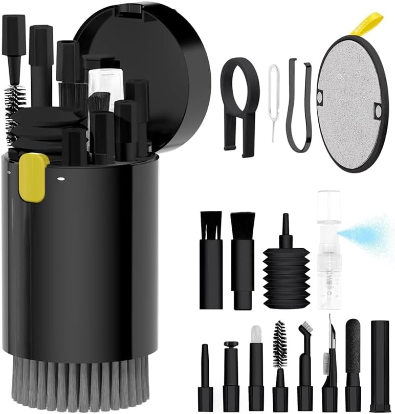 kit-perii-si-instrumente-multifunctionale-de-curatare-tastaturi-telefoane-aparatura-electronica-20-in-1-gonga Kit perii si instrumente multifunctionale de curatare tastaturi, telefoane, aparatura electronica 20 in 1, Gonga® - imagine 1