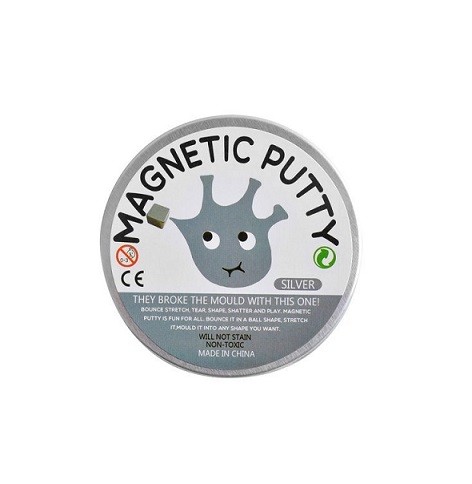 plastilina-inteligenta-magnetica-magnet-inclus-argintiu Jucarie slime antistres, Gonga® - Image 1