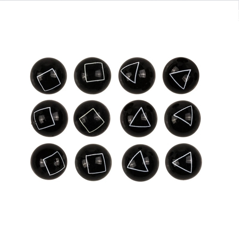 set-12-bile-de-sticla-pentru-joc-de-indemanare-negru-gonga