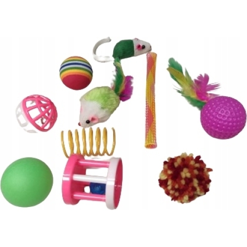 Set 21 Jucarii pentru Pisici, Tunel, mingii, soareci, undita, Gonga® - Image 3