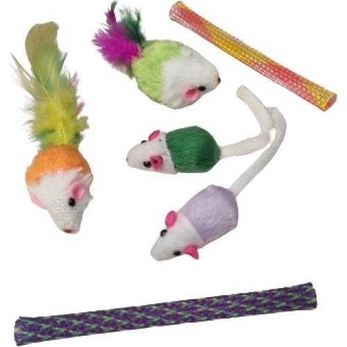 Set 21 Jucarii pentru Pisici, Tunel, mingii, soareci, undita, Gonga® - Image 4