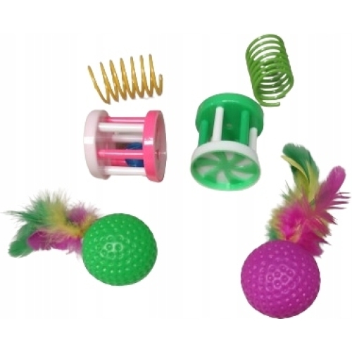 Set 21 Jucarii pentru Pisici, Tunel, mingii, soareci, undita, Gonga® - Image 5