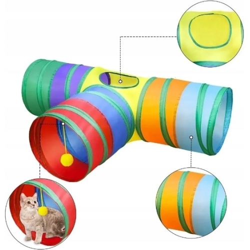 Set 21 Jucarii pentru Pisici, Tunel, mingii, soareci, undita, Gonga® - Image 7