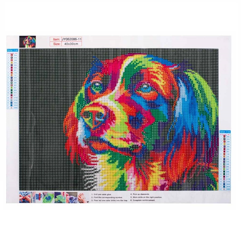 set-de-broderie-cu-mozaic-5d-model-caine-gonga Set de broderie cu mozaic 5D , model Caine, Gonga® - Image 1