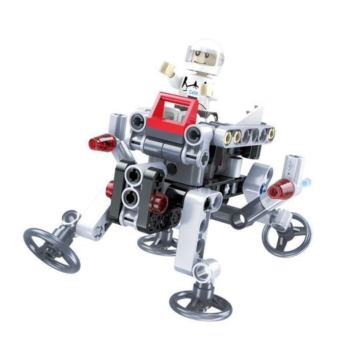 set-de-constructie-model-shuttlearmor-83-de-piese-gri Set de constructie model ShuttleArmor, 83 de piese, Gonga® - Image 1