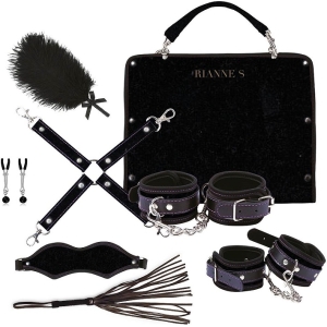 Set erotic exclusiv BDSM cu geantă, 7 accesorii, Gonga®