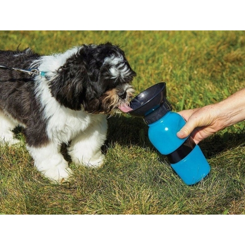 Sticla portabila cu castron pentru catei, 0.5 L,Gonga® - Image 3