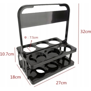 Suport din plastic pentru transportul sticlelor, Gonga® - imagine 4