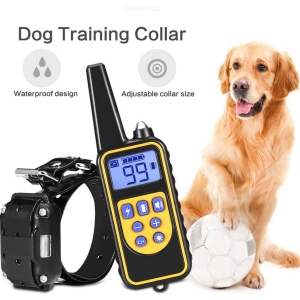 Zgarda pentru caini cu vibratii, electrosoc si sunet, telecomanda, Gonga® - imagine 2